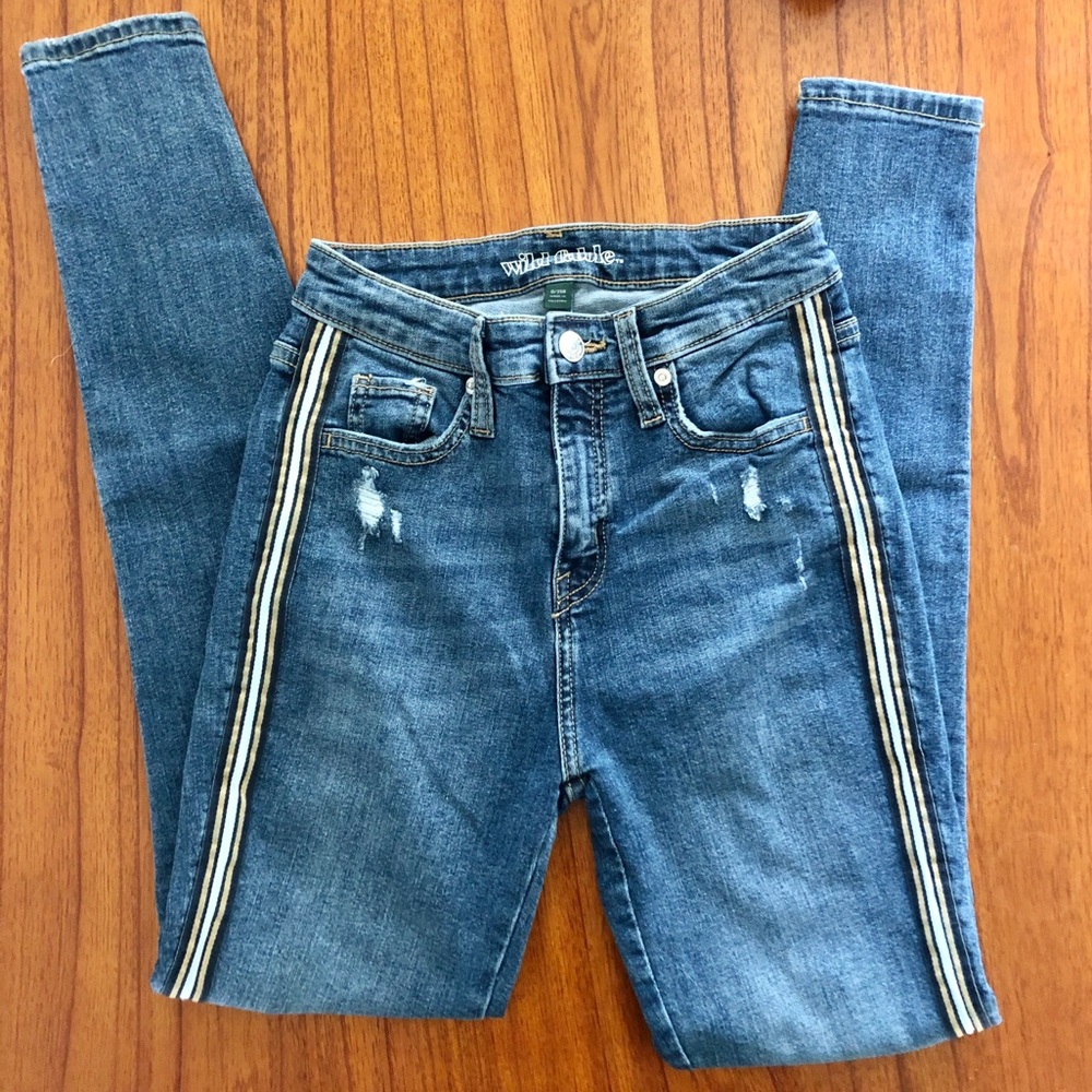 Wild Fable Side Stripe High Rise Skinny Jeans 0/25